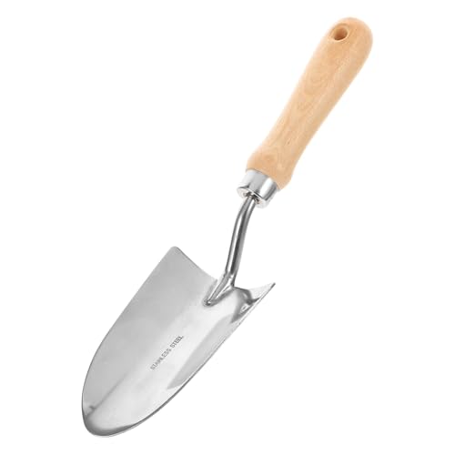Kleine Gartenschaufel aus Geh채rtetem mit Ergonomischem Holzgriff Langlebiges Gartenwerkzeug f체r Aussaat Pflanzenpflege und Unkrautj채ten rutschfest und Handlich f체r Hobbyg채rtner von eaacaa