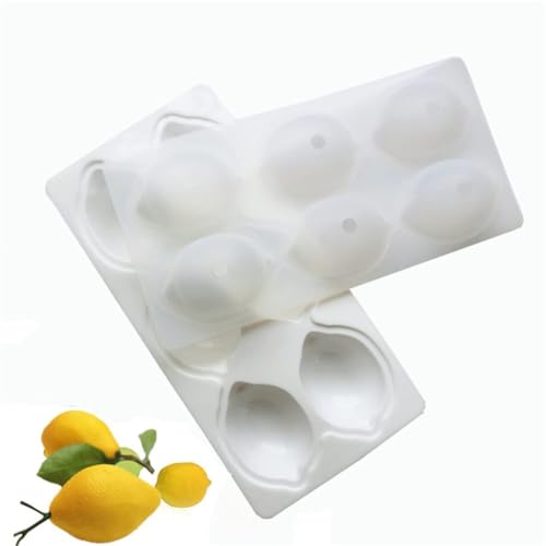 eaacaa 6 Cavity 3D Zitrone Form Frucht Silikon Form Brownies Kuchen Mousse Kuchen Formen Pfanne Backen Französisch Dessert Dekoration Werkzeuge von eaacaa