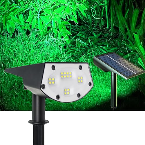 Solar Spot Lights Outdoor, 20LED Solarleuchten 3 Beleuchtungsmodi Solar-Landschaftsleuchten für draußen Wasserdicht Helle Solar-Gartenleuchten für Gehweg Hof Garten Einfahrt (Cool White) von eaaerr