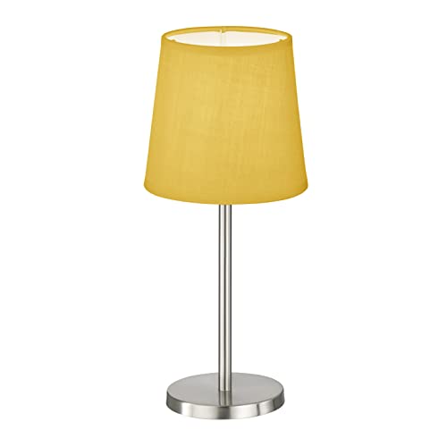 FHL easy! | Tischleuchte Eve | 1x E14 max. 25 Watt - ohne Leuchtmittel | Leinen | Gelb von easy! BY FHL