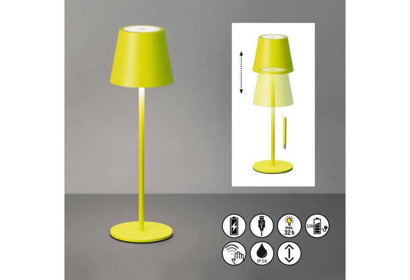 easy! BY FHL Außen-Tischleuchte Viletto, Dimmfunktion, USB-Ladefunktion, LED fest integriert, Warmweiß, lange Leuchtdauer von easy! BY FHL