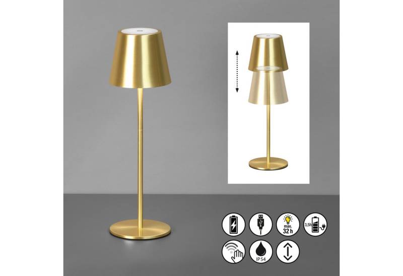 easy! BY FHL Außen-Tischleuchte Viletto, Dimmfunktion, USB-Ladefunktion, LED fest integriert, Warmweiß, lange Leuchtdauer von easy! BY FHL