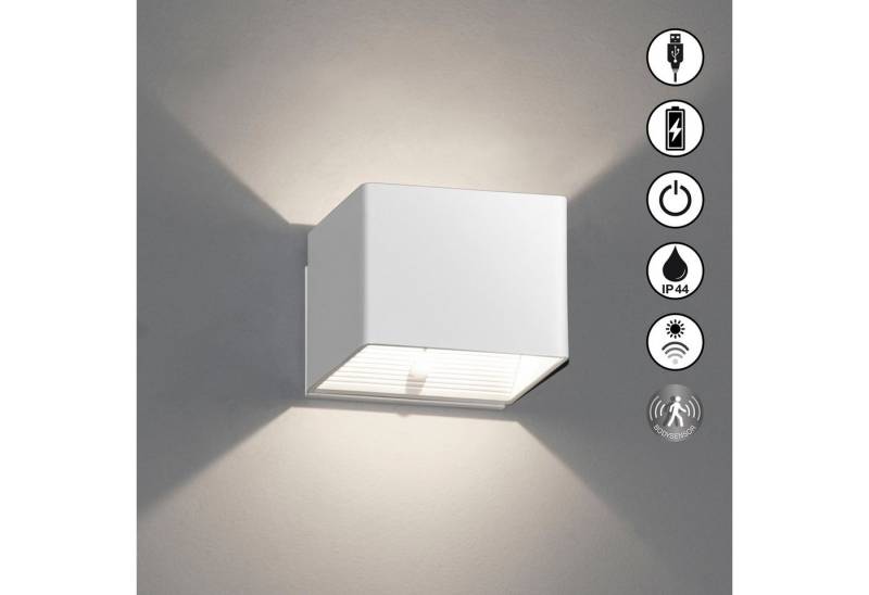 easy! BY FHL Außen-Wandleuchte Magnetic, USB-Ladefunktion, LED fest integriert, Warmweiß von easy! BY FHL