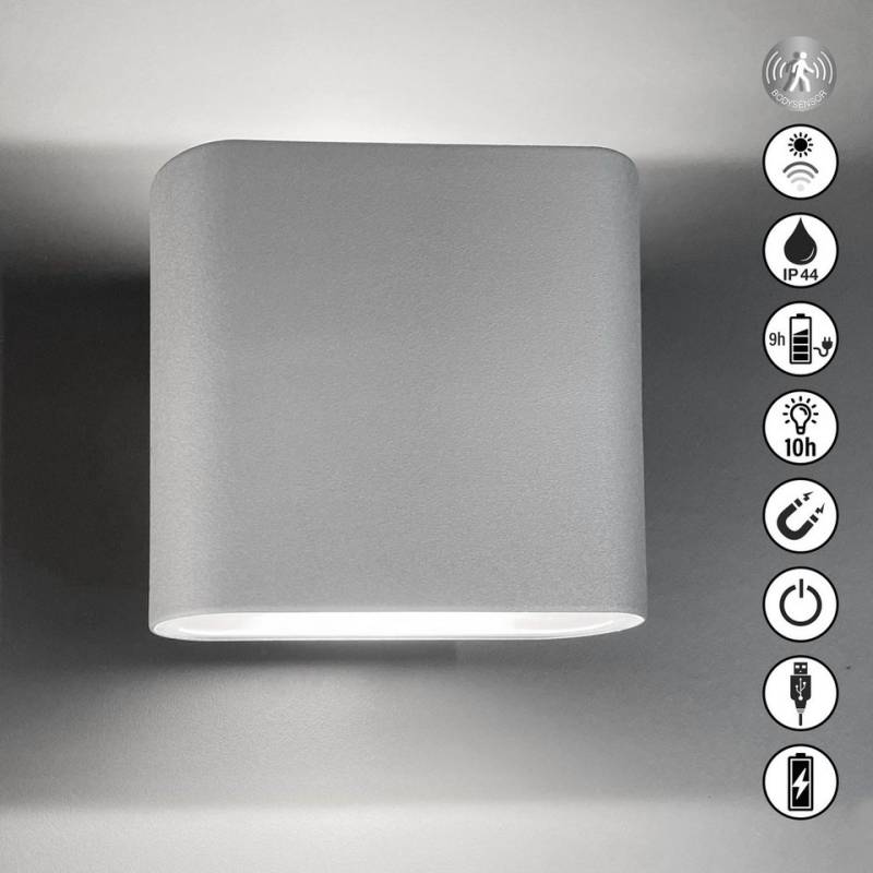 easy! BY FHL Außen-Wandleuchte Magnetic, USB-Ladefunktion, LED fest integriert, Warmweiß von easy! BY FHL