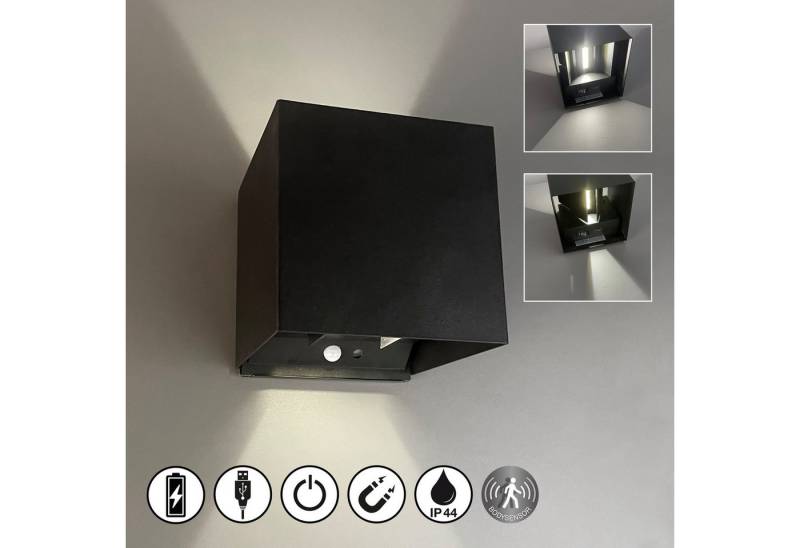 easy! BY FHL Außen-Wandleuchte Magnetic, USB-Ladefunktion, LED fest integriert, Warmweiß von easy! BY FHL