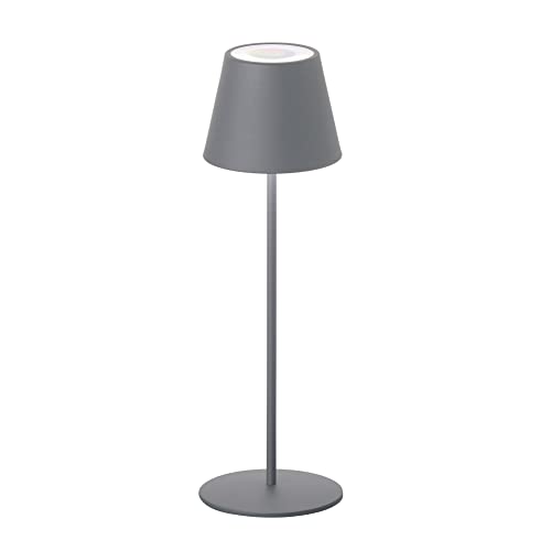 easy! BY FHL! | Kabellose Dimmbare LED Tischlampe Mit Akku | Außenlampe Wasserdicht, Esstisch Schlafzimmer Arbeitszimmer | Helligkeit stufenlos dimmbar | Farbeinstellung stufenlos dimmbar von easy! BY FHL