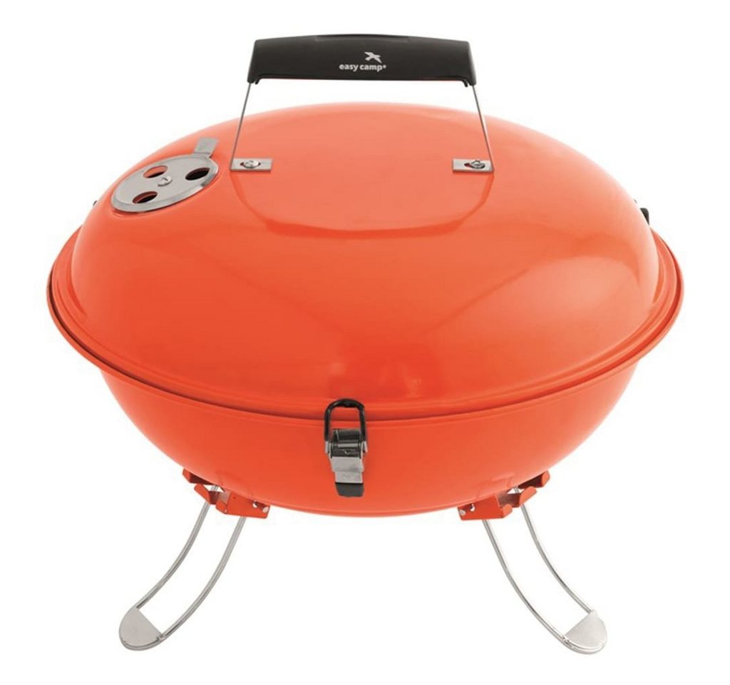 easy camp Schmortopf Mini-Holzkohlegrill Adventure Orange von easy camp