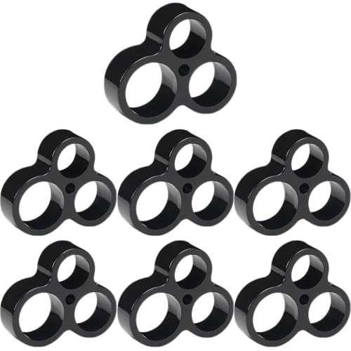easyBee 7er Set Wandschutz Türklinke Türstopper Griff - Stoßfest Kratzfest Silikon Türschutz für Zimmertüren - Türklinkenpuffer Wand Schalldämpfer - Schwarz von easyBee