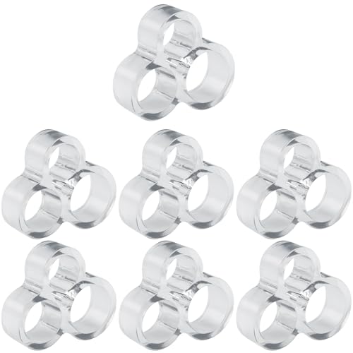 easyBee 7er Set Wandschutz Türklinke Türstopper Griff - Stoßfest Kratzfest Silikon Türschutz für Zimmertüren - Türklinkenpuffer Wand Schalldämpfer - Transparent von easyBee