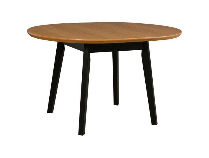 Ausziehbarer Esszimmertisch ANSIS in Schwarz/Eiche, Abmessung 100/130 (B x T), Tischplattenhöhe von 32 mm, Oberfläche furniert, leicht kombinierbar von easyMÖBEL