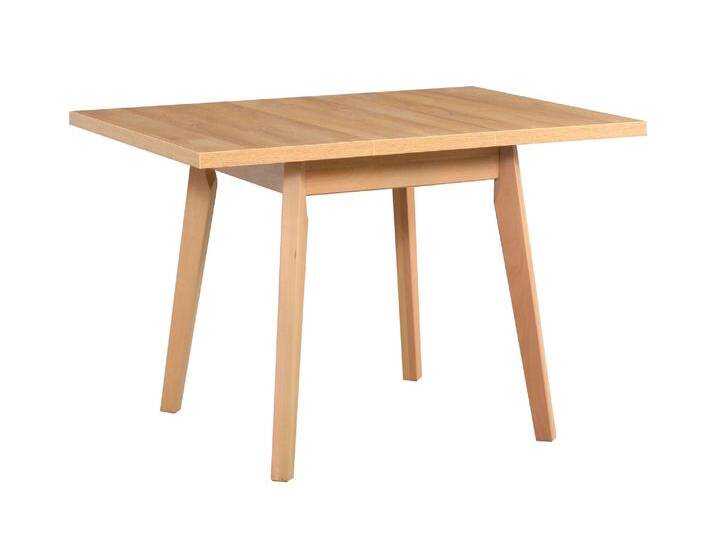 Ausziehbarer Esszimmertisch UGIS in Eiche, Abmessung 80 x 80/110 (B x T), Tischplattenhöhe von 32 mm, Laminatplatte kratzfest, Holzfüße von easyMÖBEL