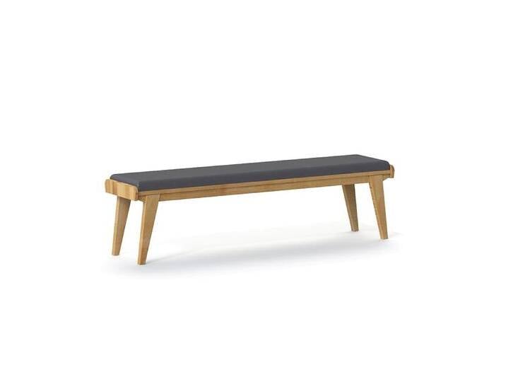 Bank Otago 32 Wildeiche massiv geölt - Abmessungen: 174 x 36 cm (L x B) von easyMÖBEL