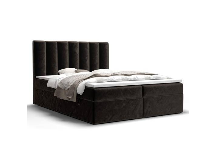 Boxspringbett mit genügend Stauraum Pirin 12, Farbe: Schwarz - Liegefläche: 180 x 200 cm (B x L) von easyMÖBEL