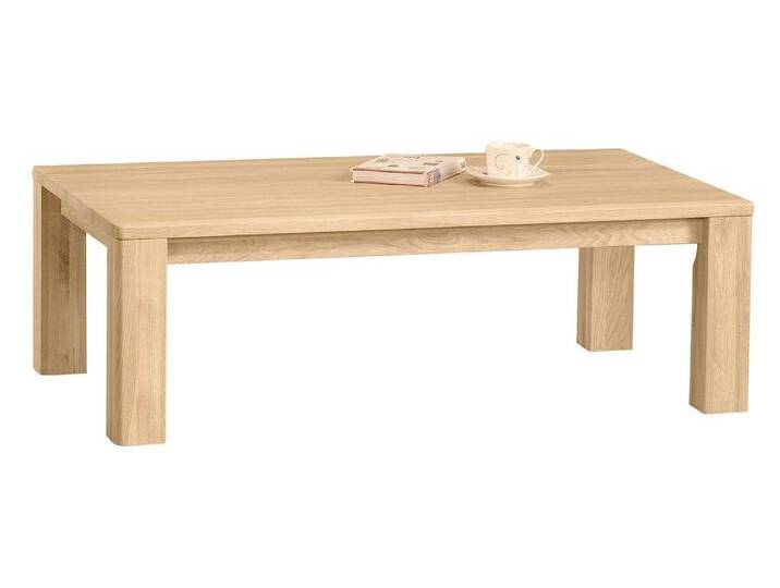 Couchtisch Jussara 16 Eiche massiv hellbraun 120 x 75 x 39 cm Modernes Design Hochwertige Verarbeitung Vielseitig kombinierbar von easyMÖBEL