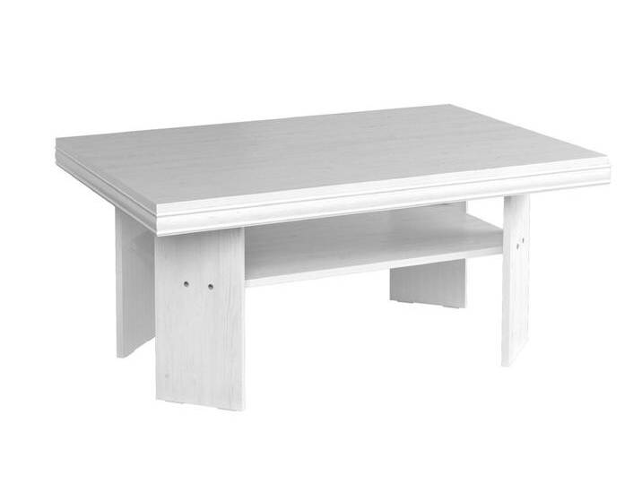 Couchtisch Sentis 20, Farbe: Kiefer Weiß - 53 x 120 x 80 cm (H x B x T) von easyMÖBEL