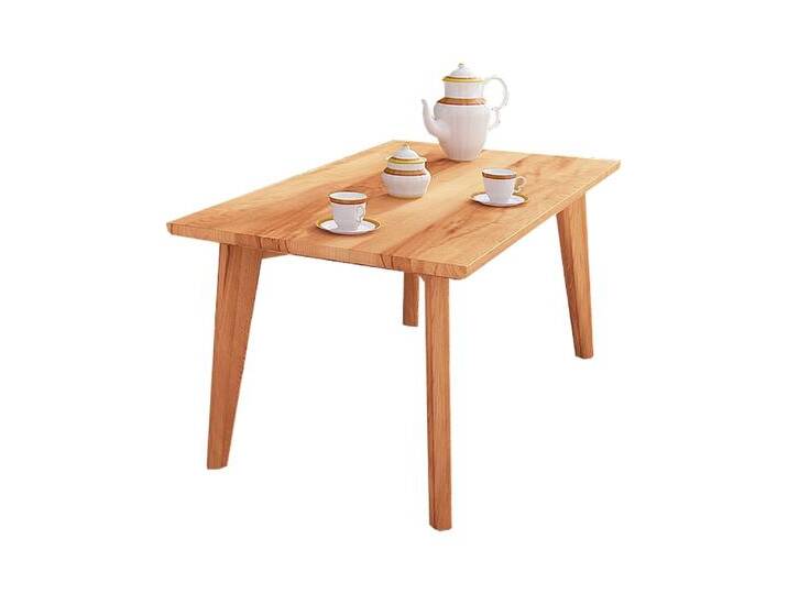 Couchtisch Timaru 04 Kernbuche massiv geölt - Abmessungen: 80 x 60 x 48 cm (B x T x H) von easyMÖBEL