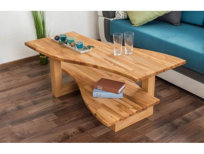 Couchtisch Wooden Nature 10 Kernbuche massiv geölt - Abmessung 47 x 110 x 70 cm (H x B x T) von easyMÖBEL