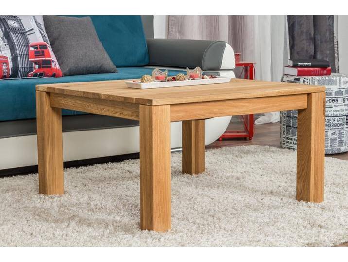 Couchtisch Wooden Nature 120 Eiche massiv - 80 x 80 x 45 cm (B x T x H) von easyMÖBEL