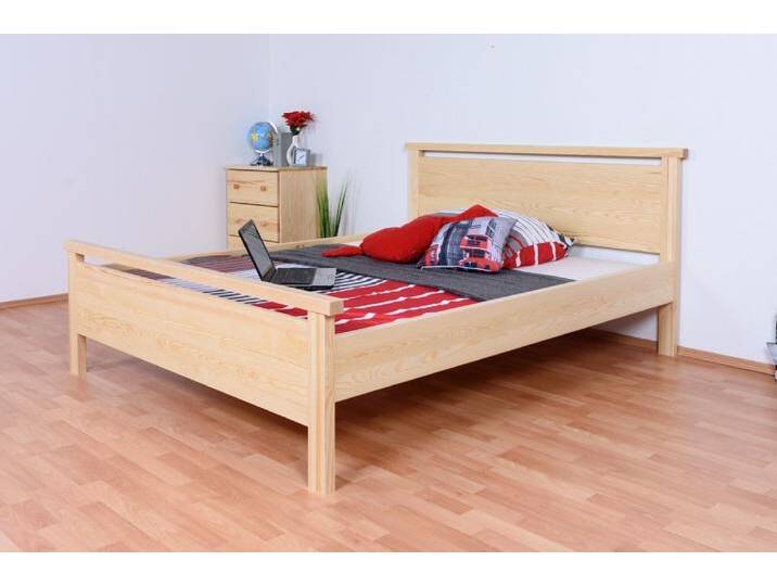 Doppelbett / Gästebett Kiefer massiv Vollholz natur 69, inkl. Lattenrost - 160 x 200 cm (B x L) von easyMÖBEL