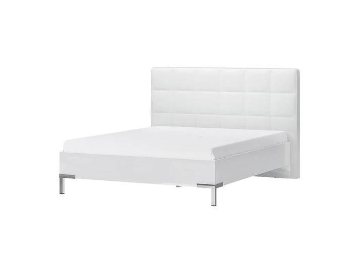 Doppelbett Afega 07, Farbe: Weiß Hochglanz - Liegefläche: 180 x 200 cm (B x L) von easyMÖBEL