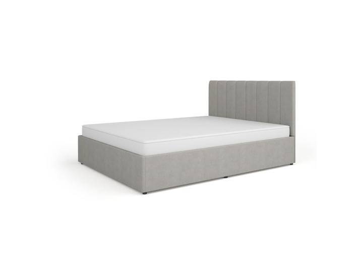 Doppelbett Barbe 37 Gästebett 160 x 200 cm Lattenrost mit Gasfederung Stauraum Gepolstertes Kopfteil Modernes Design Beige von easyMÖBEL