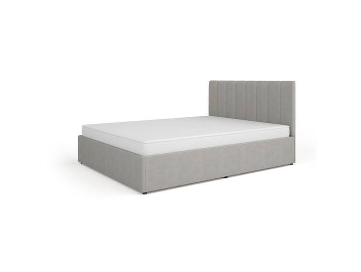 Doppelbett Barbe 37 Gästebett 160 x 200 cm Lattenrost mit Gasfederung Stauraum Gepolstertes Kopfteil Modernes Design Beige von easyMÖBEL