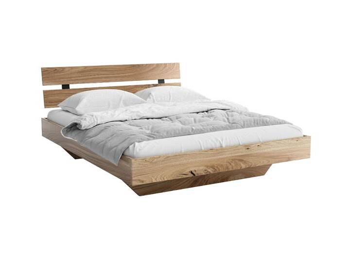 Doppelbett Cortinadal 03 Eiche massiv geölt - Liegefläche: 180 x 200 cm (B x L) von easyMÖBEL