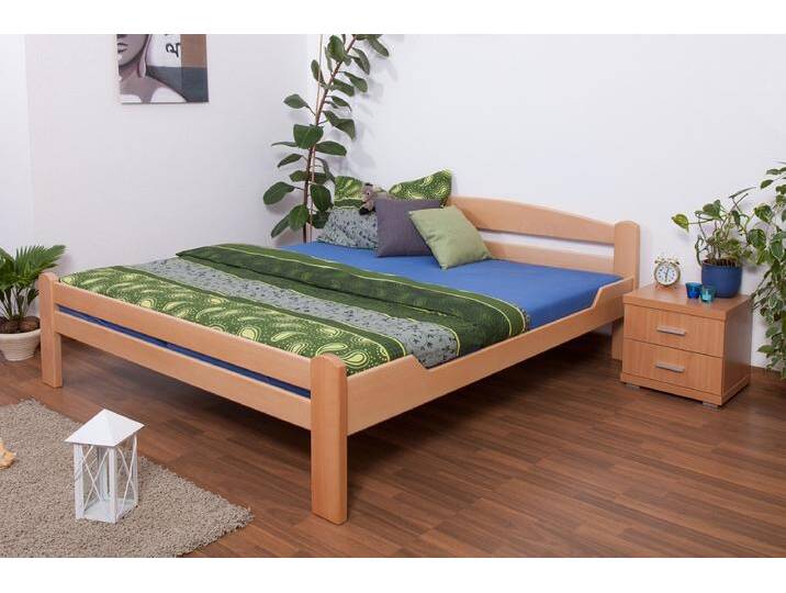 Doppelbett Easy Premium Line K4, 180 x 200 cm Buche Vollholz massiv Natur von easyMÖBEL