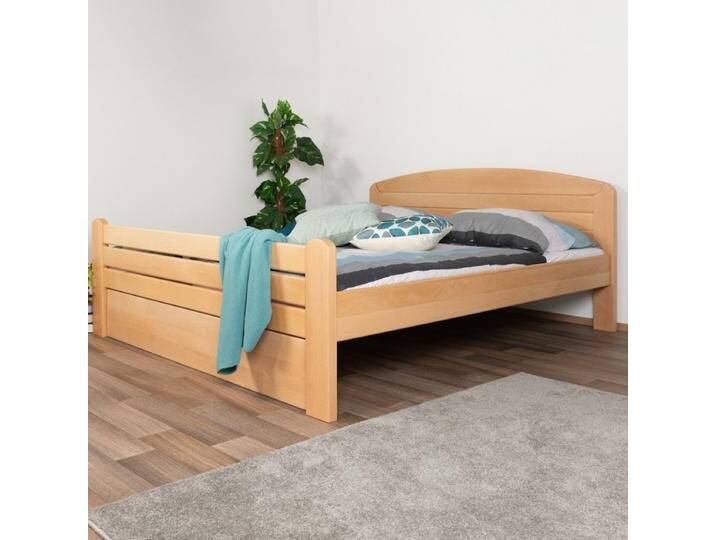 Doppelbett Easy Premium Line K7 inkl.1 Abdeckblende, 160 x 200 cm Buche Vollholz massiv Natur Doppelbett Easy Premium Line K7 inkl.1 Abdeckblende, 160 x 200 cm Buche Vollholz massiv Natur von easyMÖBEL