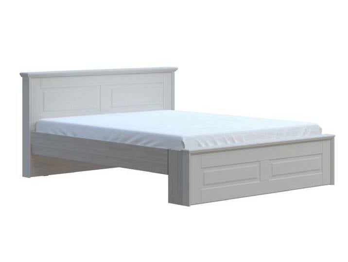 Doppelbett Falefa 04, Farbe: Elfenbein - Liegefläche: 160 x 200 cm (B x L) von easyMÖBEL