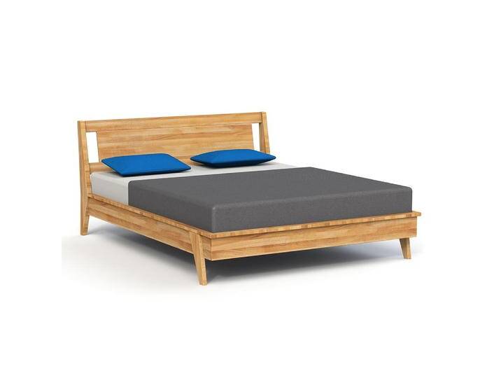 Doppelbett Otago 02 Wildeiche massiv geölt - Liegefläche: 180 x 200 cm (B x L) von easyMÖBEL