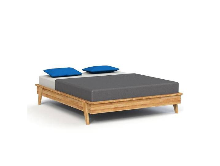 Doppelbett Otago 03 Wildeiche massiv geölt - Liegefläche: 180 x 200 cm (B x L) von easyMÖBEL