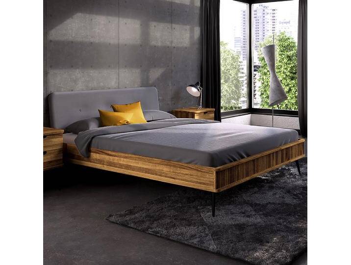 Doppelbett Rolleston 02 Wildeiche massiv geölt - Liegefläche: 180 x 200 cm (B x L) von easyMÖBEL