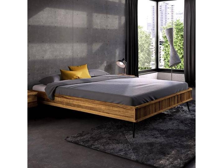 Doppelbett Rolleston 03 Wildeiche massiv geölt - Liegefläche: 180 x 200 cm (B x L) von easyMÖBEL
