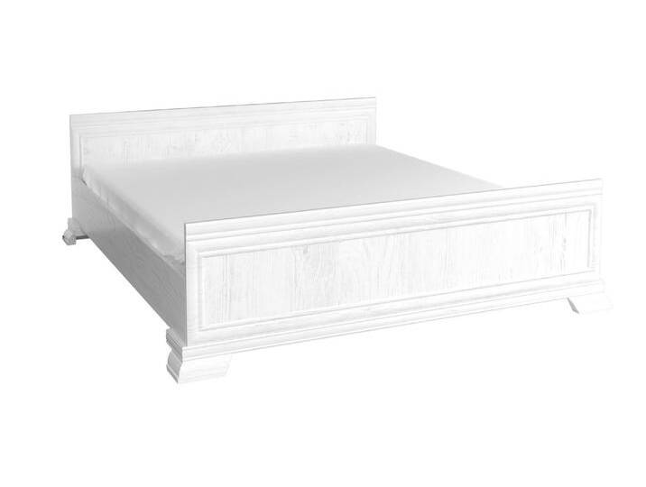 Doppelbett Sentis 26, Farbe: Kiefer Weiß - 160 x 200 cm (B x L) von easyMÖBEL