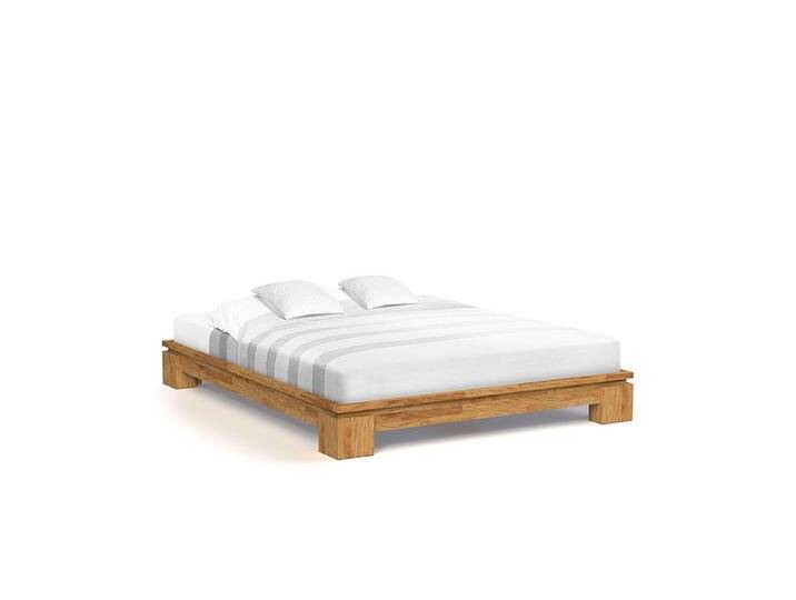 Doppelbett Tasman 02 Wildeiche massiv geölt - Liegefläche: 180 x 200 cm (B x L) von easyMÖBEL
