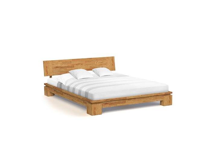 Doppelbett Tasman 04 Wildeiche massiv geölt - Liegefläche: 180 x 200 cm (B x L) von easyMÖBEL