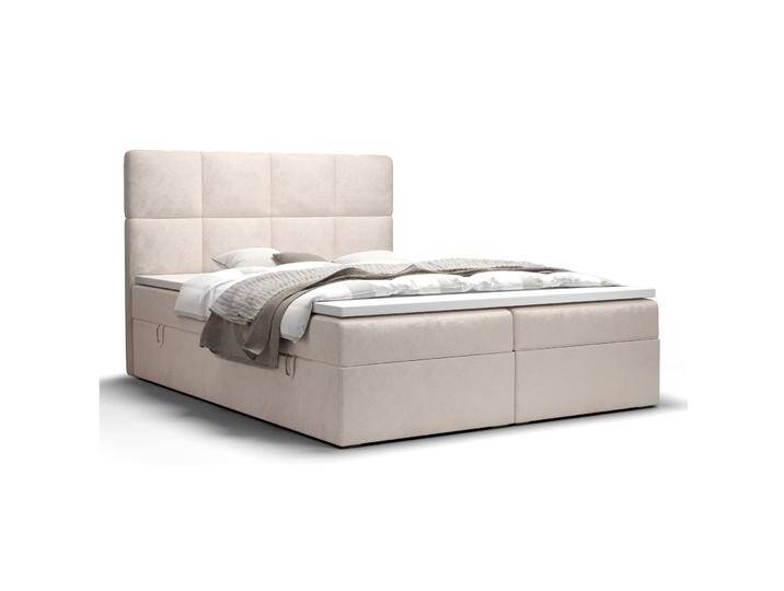 Doppelbett im modernen Design Pirin 51, Farbe: Beige - Liegefläche: 160 x 200 cm (B x L), mit Stauraum von easyMÖBEL