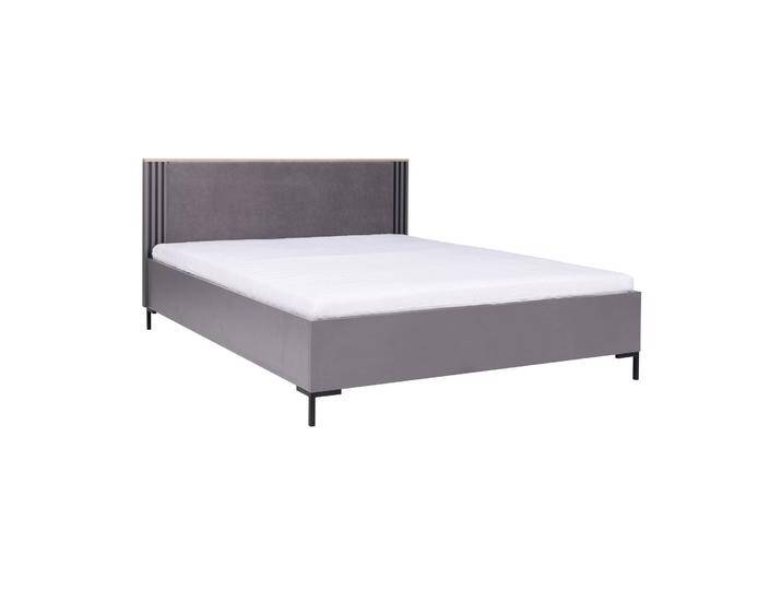 Doppelbett mit Stauraum Niel 19, Farbe: Eiche / Anthrazit - Liegefläche: 160 x 200 cm (B x L) von easyMÖBEL