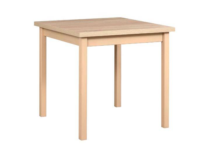 Eichenfarbener Esszimmertisch LIGA, quadratisch, Tischplattenhöhe von 32 mm, Abmessung 80 x 80 (B x T), hohe Festigkeit, hochwertige Verarbeitung von easyMÖBEL