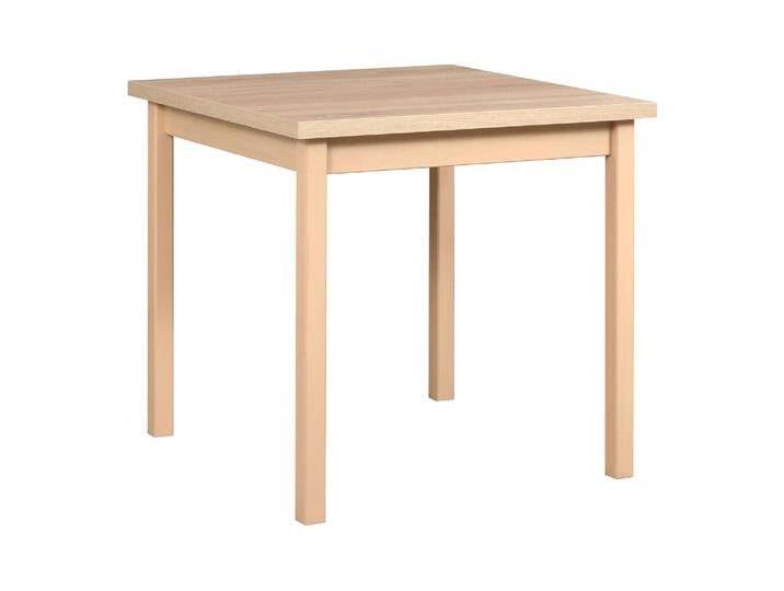 Eichenfarbener Esszimmertisch LIGA, quadratisch, Tischplattenhöhe von 32 mm, Abmessung 80 x 80 (B x T), hohe Festigkeit, hochwertige Verarbeitung von easyMÖBEL