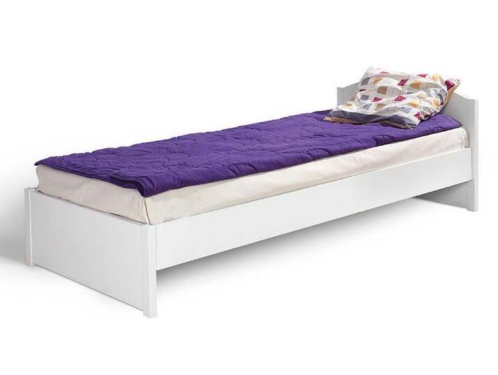 Einzelbett / Gästebett 07, Farbe: Weiß - 90 x 200 cm (B x L) von easyMÖBEL