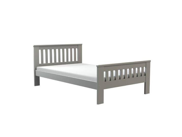 Einzelbett / Gästebett Caesio 04, massiv, Farbe: Anthrazit - Liegefläche: 120 x 200 (B x L) von easyMÖBEL