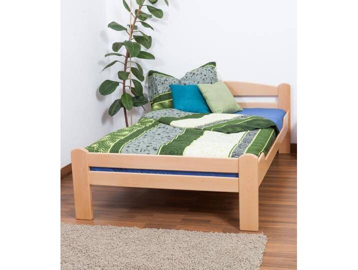 Einzelbett / Gästebett Easy Premium Line K4, 120 x 200 cm Buche Vollholz massiv Natur Einzelbett / Gästebett Easy Premium Line K4, 120 x 200 cm Buche Vollholz massiv Natur von easyMÖBEL