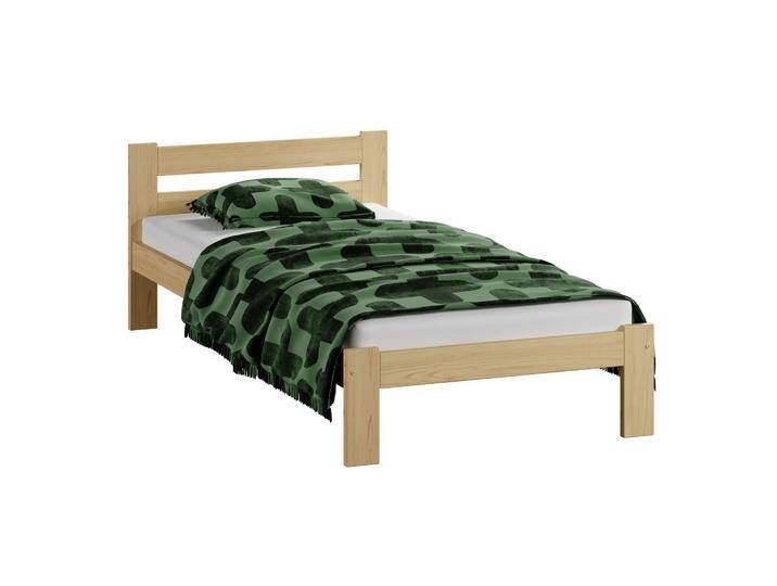 Einzelbett / Gästebett Encamp 04 Kiefer Vollholz massiv Naturbelassen 90 x 200 cm Liegefläche Modernes Design Vielseitig kombinierbar von easyMÖBEL