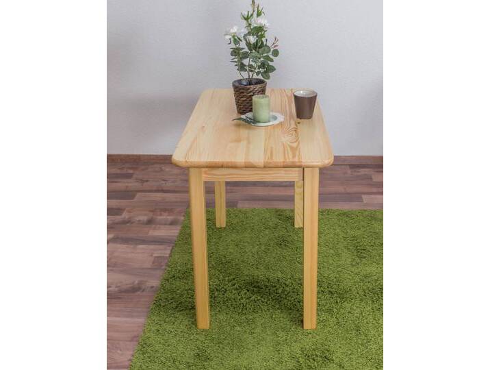 Esstisch Holz massiv 001 (eckig) - Abmessung 75 x 90 x 55 cm (H x B x T) von easyMÖBEL