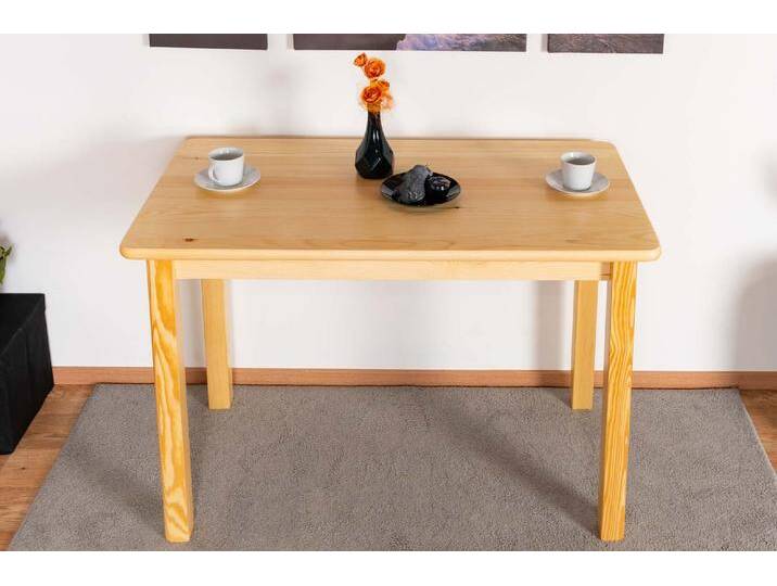 Esstisch Massivholz 001 (eckig) - Abmessung 75 x 110 x 60 cm (H x B x T) von easyMÖBEL