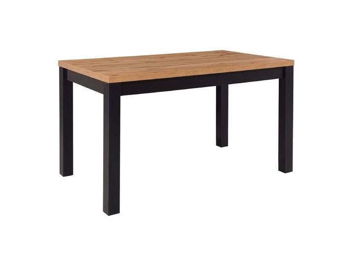 Esstisch ausziehbar Temerin 37 mit dunklen Beinen, Eiche Artisan / Mattschwarz, 160-238 x 90 cm, schöne Maserung, viel Platz und Ablagefläche, zwei Esstisch ausziehbar Temerin 37 mit dunklen Beinen, Eiche Artisan / Mattschwarz, 160-238 x 90 cm, schöne Maserung, viel Platz und Ablagefläche, zwei von easyMÖBEL