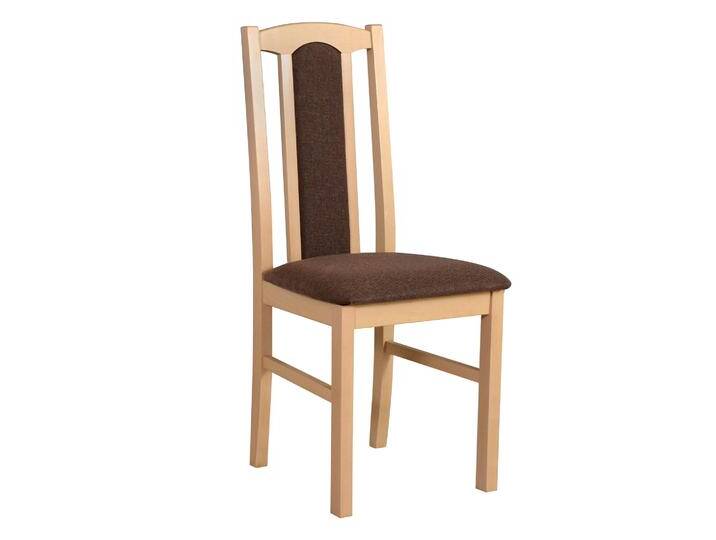 Esszimmerstuhl Madohn im klassischen Design, Sitzhöhe von 47 cm, braun gepolstert mit T-25 Schaum, Buchenmassivholz in Eichen Optik, robustes Materi Esszimmerstuhl Madohn im klassischen Design, Sitzhöhe von 47 cm, braun gepolstert mit T-25 Schaum, Buchenmassivholz in Eichen Optik, robustes Materi von easyMÖBEL
