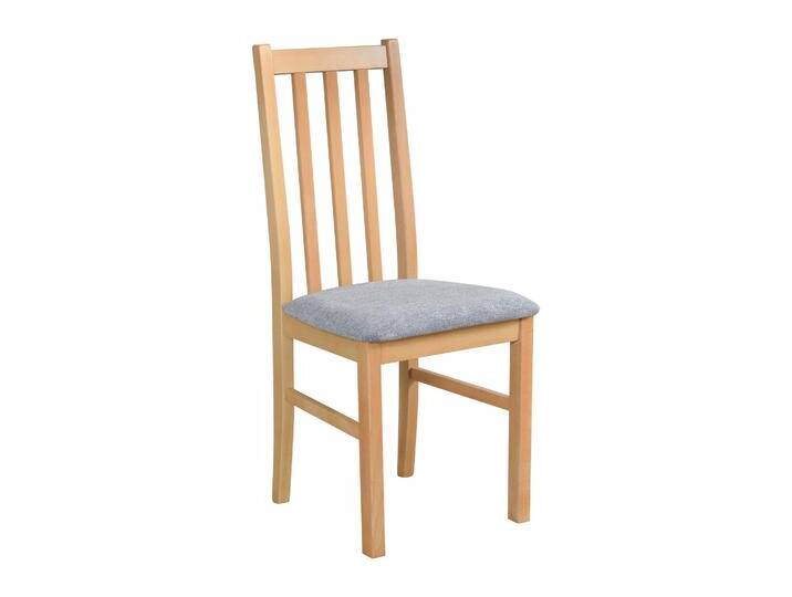 Esszimmerstuhl SIGULDA im Klassischen Design, Buchenholz in Eichen Optik, bequeme Polsterung in hellgrau, Sitzhöhe von 47 cm, hochwertige Materialie Esszimmerstuhl SIGULDA im Klassischen Design, Buchenholz in Eichen Optik, bequeme Polsterung in hellgrau, Sitzhöhe von 47 cm, hochwertige Materialie von easyMÖBEL